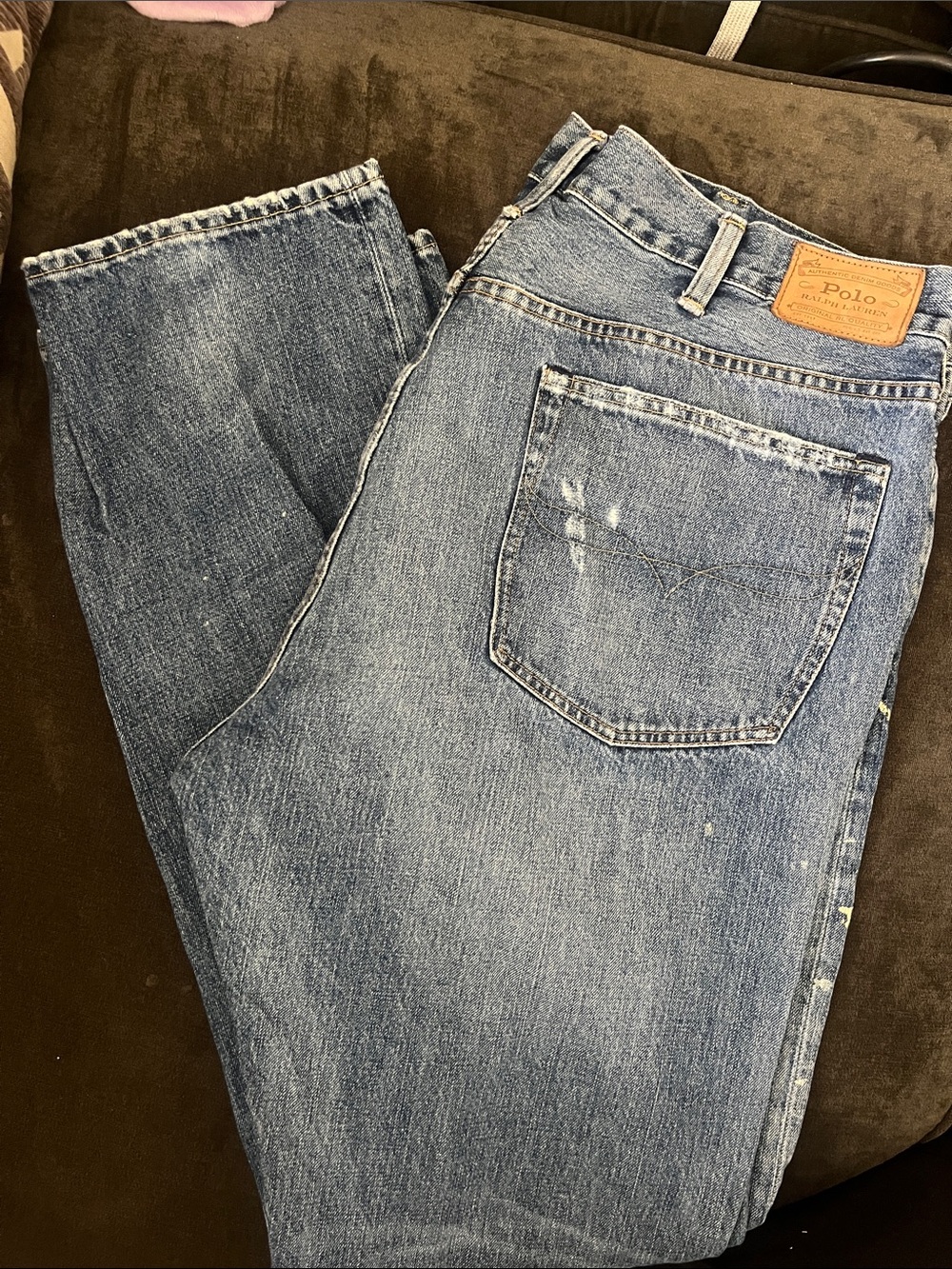 Polo by Ralph Lauren Relaxed Fit Light Blue Denim Jeans Hampton Relaxed Straight